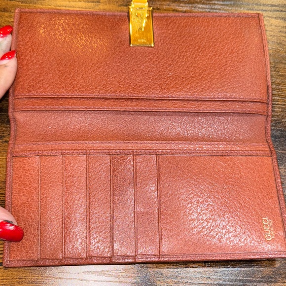 Gucci Buckle Leather Wallet 1980’-1990’s with box and dust bag - Picture 3 of 14